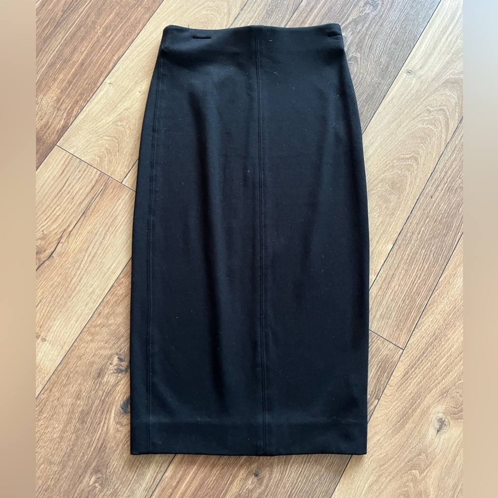Aritzia Wilfred Black Midi Pencil Skirt